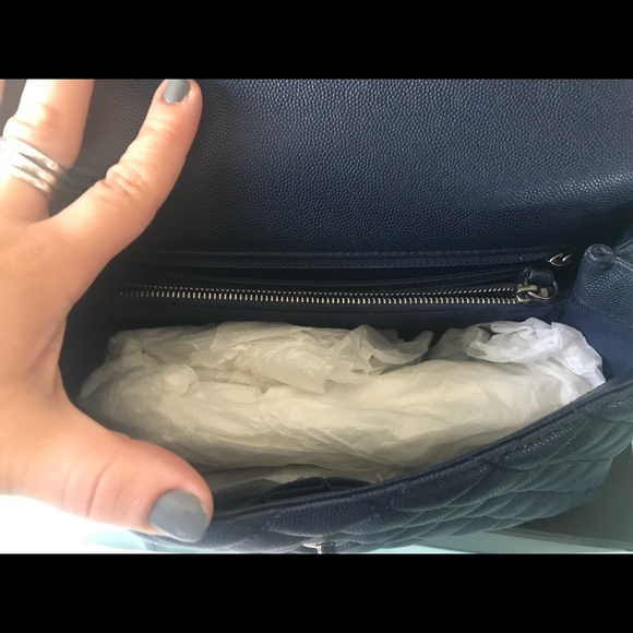 🎊rare Chanel navy rhw coco handle - Picture 6 of 8